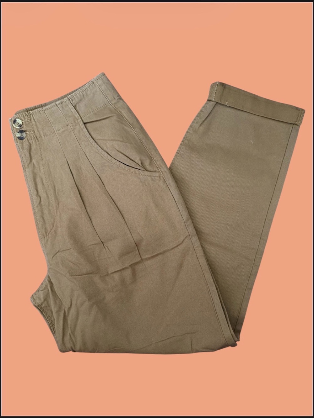 FOREVER 21 lightweight paper bag chino